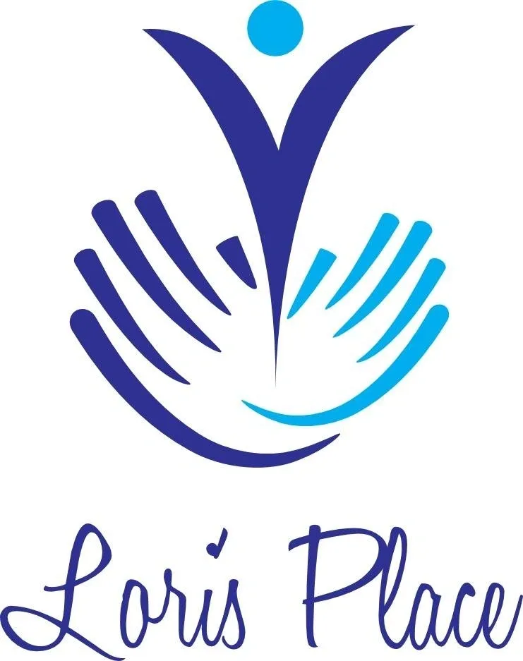 A blue and white logo of the latin place.