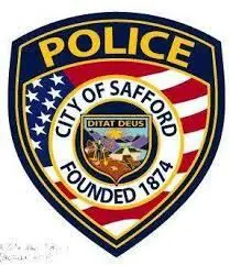 A police patch for the city of safford.
